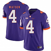 Clemson Tigers 4 Deshaun Watson Purple Nike College Football Jersey Dzhi,baseball caps,new era cap wholesale,wholesale hats